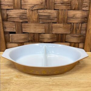 Vintage Pyrex Divided Serving Dish